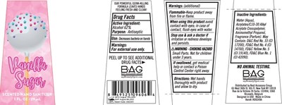 Image Description (Vanilla Sugar Hand Sanitizer 29 mL 62vv)